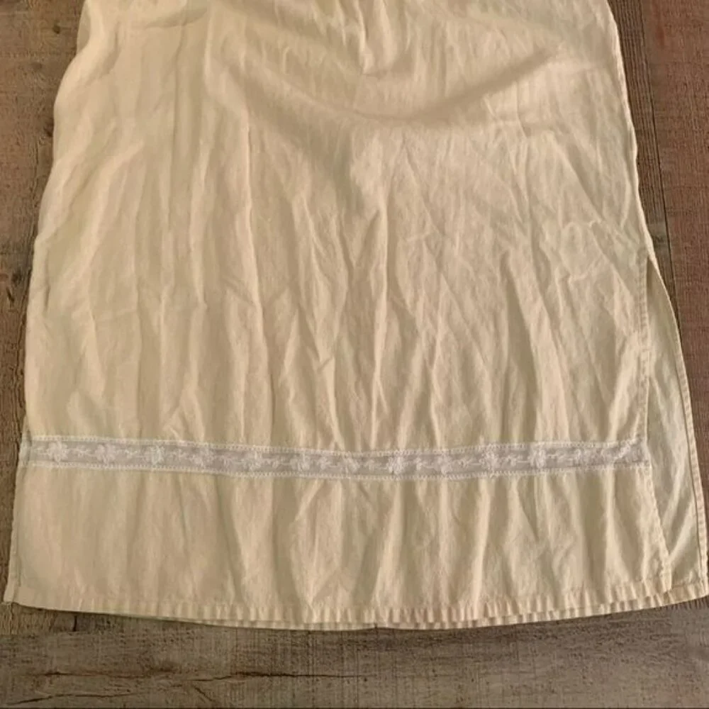 Victoria Holley vintage womens tank sleep dress with embroidered flower - 14 - Picture 9 of 12